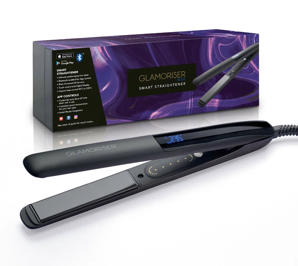 GLAMORISER BLUE SMART STRAIGHTENER OFFER 29.99 LA Image